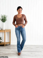 Aveluna Tailored Tummy Control Bootcut Jeans